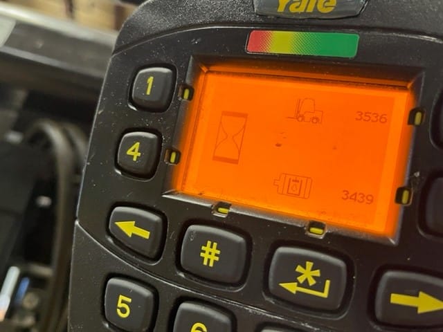Used Yale forklift control panel
