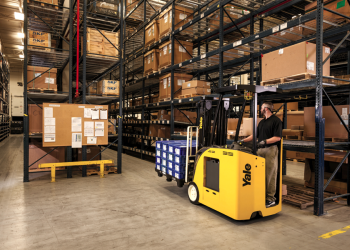 Yale forklift in a warehouse