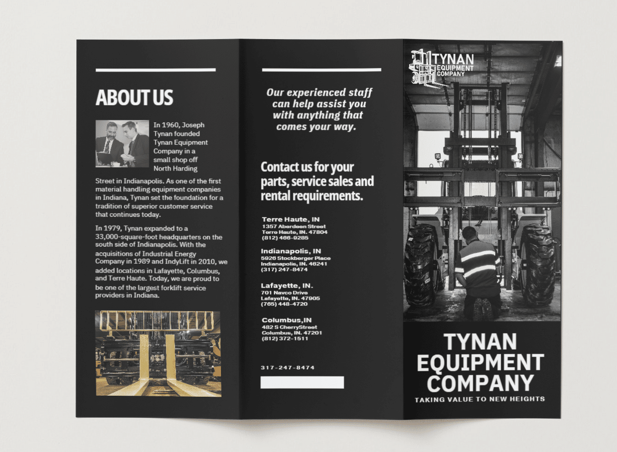 Tynan Equipment Company brochure